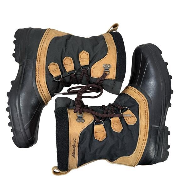 SOREL EDDIE BAUER Vintage Boots Winter Snow Duck Brown Lined Canada‎ Mens 11 - Picture 8 of 11